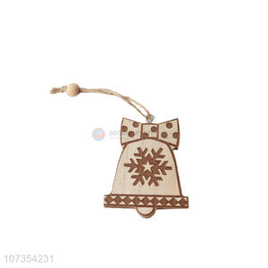 Good selling wooden bell shape hanging ornaments fordecoration