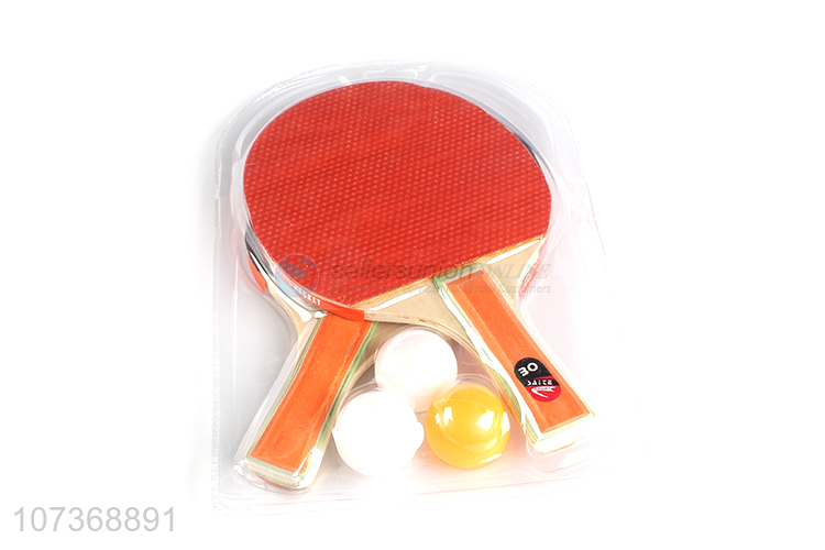 New Product Table Tennis Racket Set 3 Pingpong Balls 2 Rackets