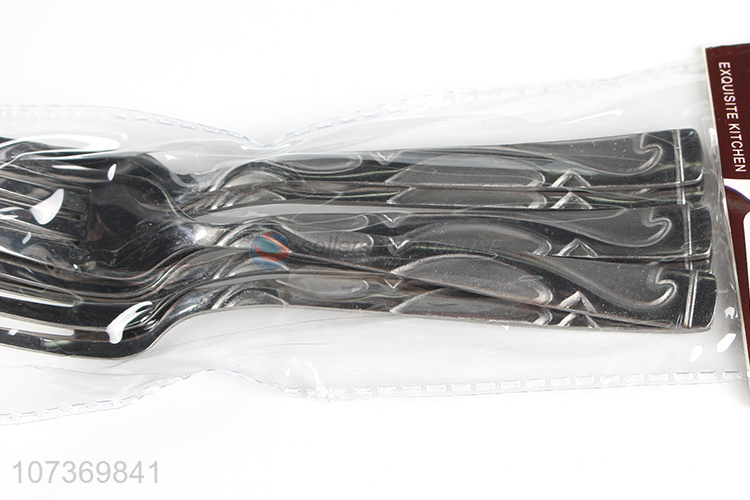 New design stainless steel cutlery tableware set metal fork