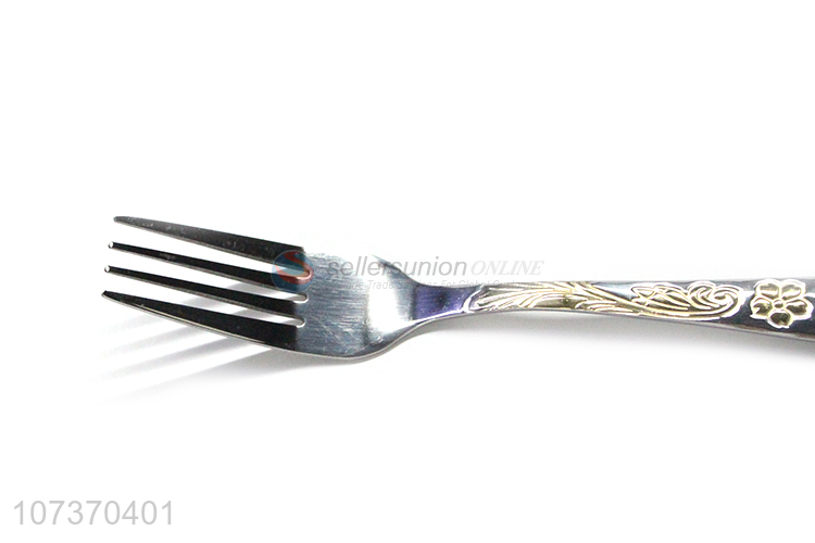 China factory stainless steel cutlery tableware set metal fork