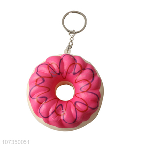 Best selling donuts shape squeeze toys keychain