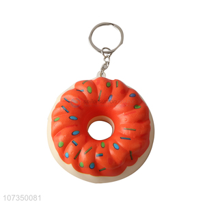 Good selling donuts anti-stress toys keychain