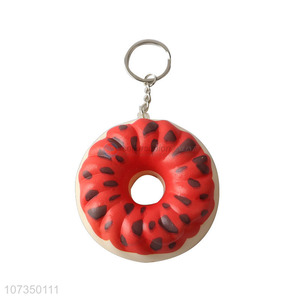 Low price donuts shape squeeze toys keychain