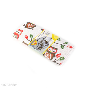 Attractive design cartoon owl multi-purpose kitchen cleaning towel cloth