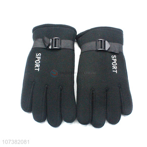 Factory Price Men Windproof Winter Warm Polar Fleece Gloves
