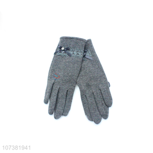 Best Price Ladies Mirco Velvet Gloves Winter Warm Gloves