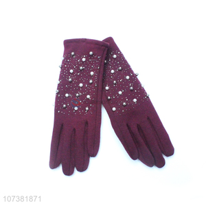 Hot Selling Fashion Women Winter Gloves Keep Warm Micro Velvet Gloves