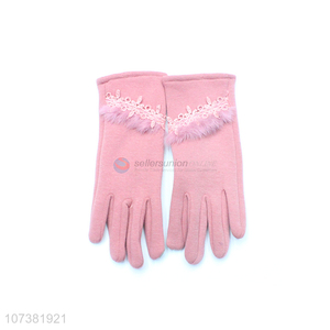 Most Popular Ladies Winter Warm Gloves Mirco Velvet Gloves