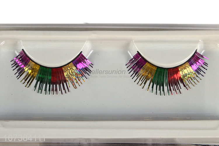 Wholesale Fashion Colored False Eyelashes Best Makeup Supplies