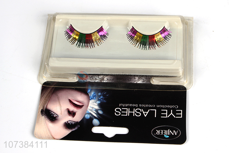 Wholesale Fashion Colored False Eyelashes Best Makeup Supplies