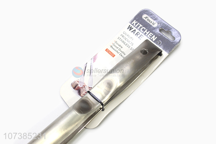 Best sale bpa free food grade stainless steel food tong bread tong