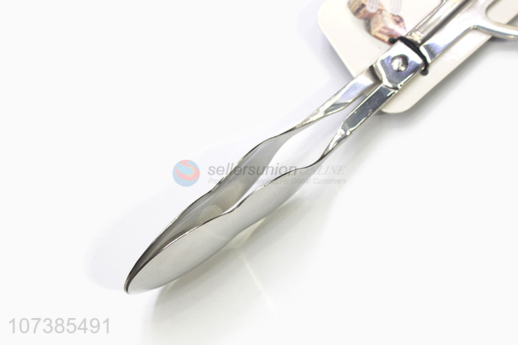 Latest design food grade stainless steel kitchen tongs serving tongs