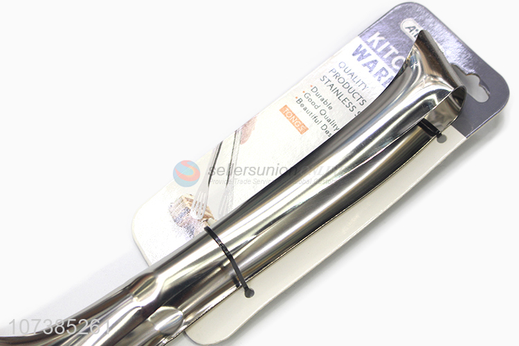 Wholesale custom 12 inch kitchen cooking tools stainless steel food tongs