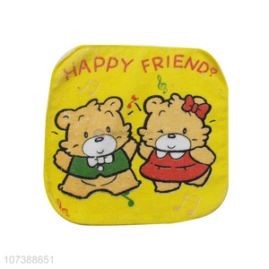 Good Quality Bear Pattern Square Face Towel For Kids