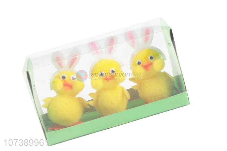 Factory Price Fashion Easter Chick With Bunny Ear Headband For Decoration