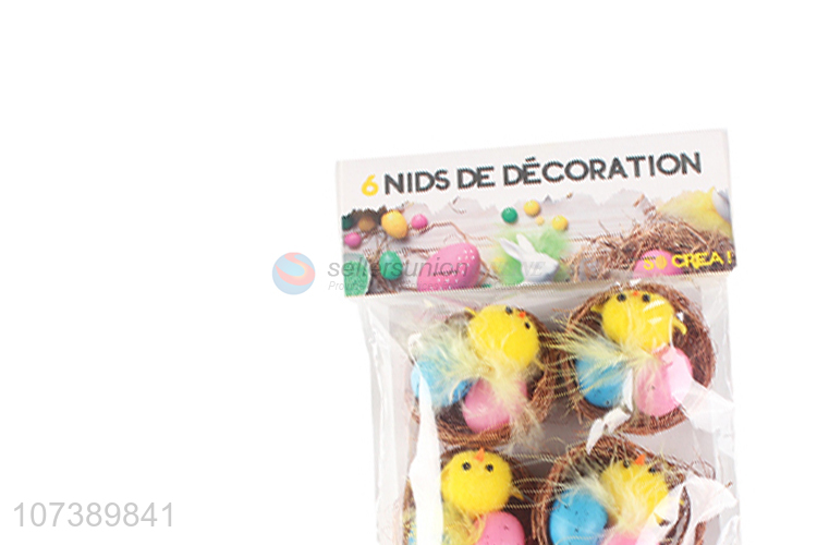 Hot Sale Personalized Easter Eggs Decoration With Nest