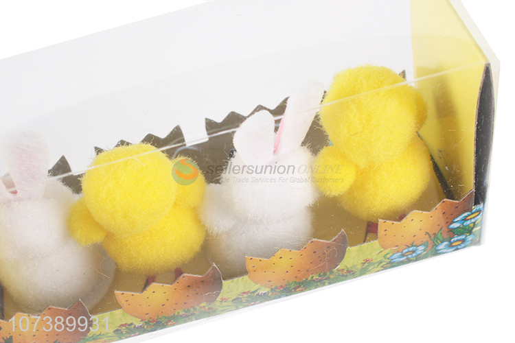 High Quality 4Pcs Easter Home Decoration Easter Chick Bunny