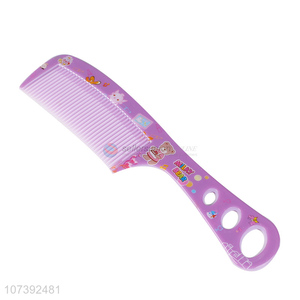 Wholesale Cartoon Cute Pattern Colorful Plastic Hair Comb