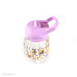 Wholesale Cute Cartoon Pattern Food Grade Children Plastic Water Bottle
