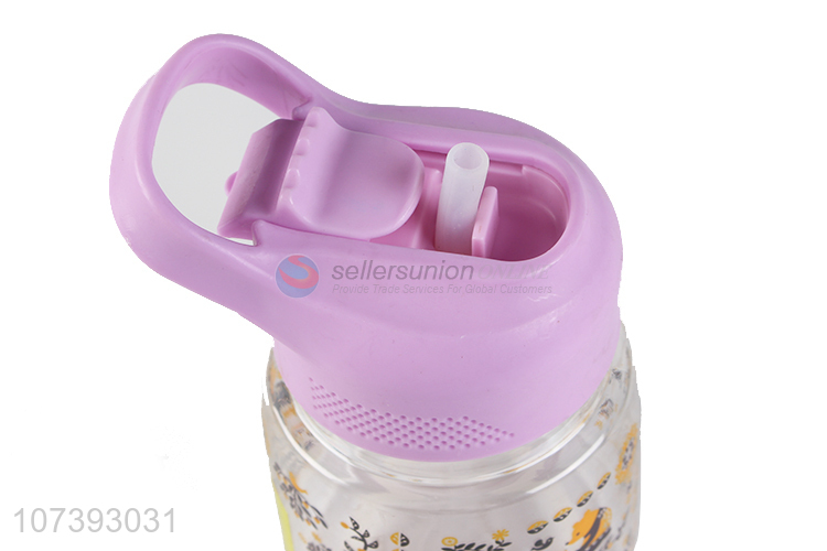 Wholesale Cute Cartoon Pattern Food Grade Children Plastic Water Bottle