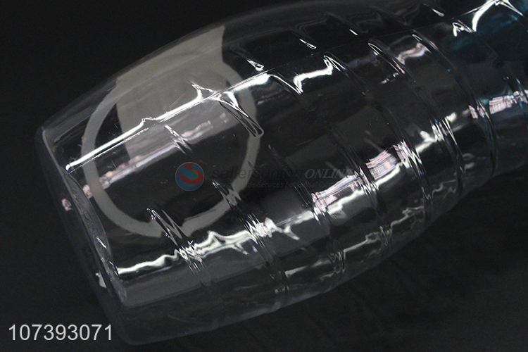 New Design Portable Outdoor Water Bottle Plastic Transparent Sports Bottle