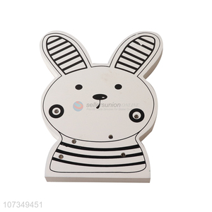 Low price cartoon rabbit shape decorative wooden light
