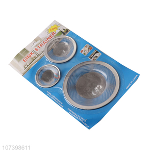 Good Sale 3 Pieces Sink Strainer Set For Kitchen