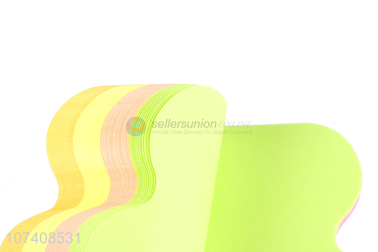 Hot sale arrow shape fluorescent sticky notes self-adhesive memo pad
