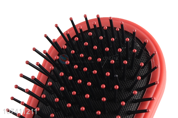 Hot selling pink-orange air cushion comb paddle hair brush