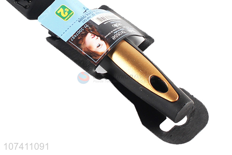 Factory wholesale black gold men's plastic hair styling comb sparerib comb