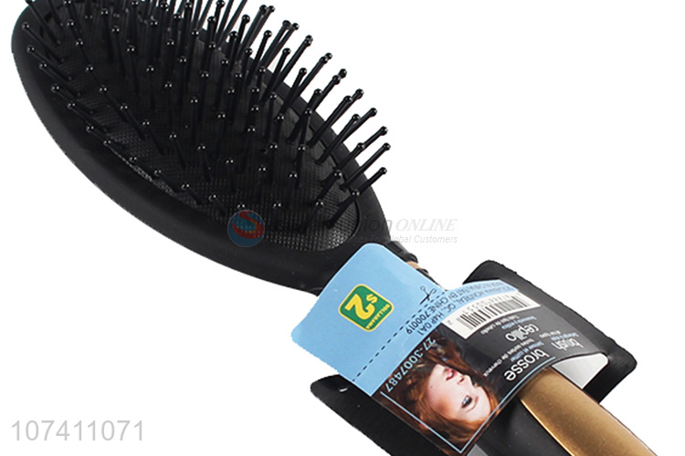 China manufacturer black gold plastic hair comb air cushion comb