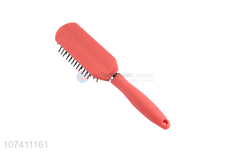 Hot products pink-orange custom logo plastic air cushion comb