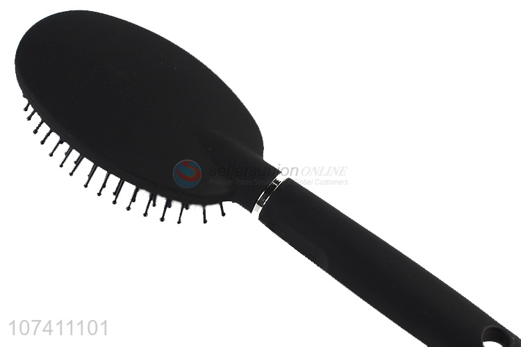 Best selling black silver air cushion comb paddle hair brush