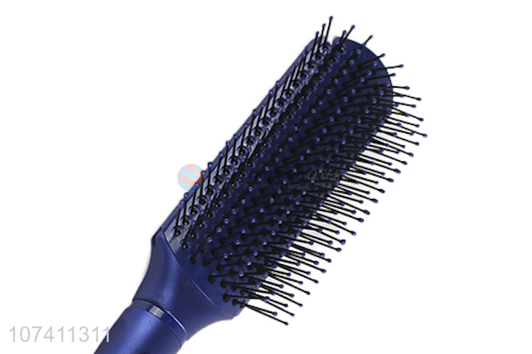 Popular products blue plastic straight panel comb hair styling brush