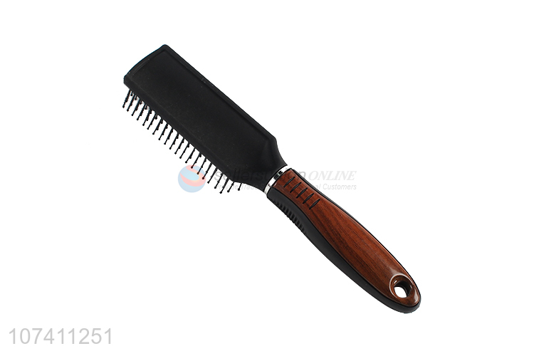 Wholesale professional black brown hair styling comb plastic straight panel comb
