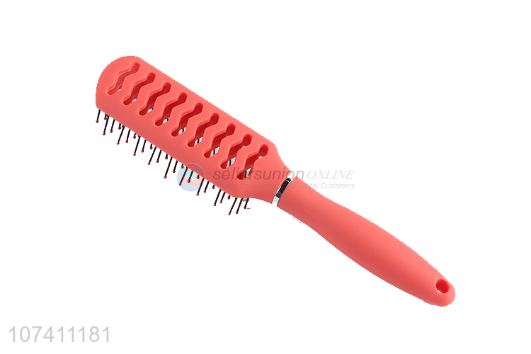 New design pink-orange adults plastic hair styling comb sparerib comb