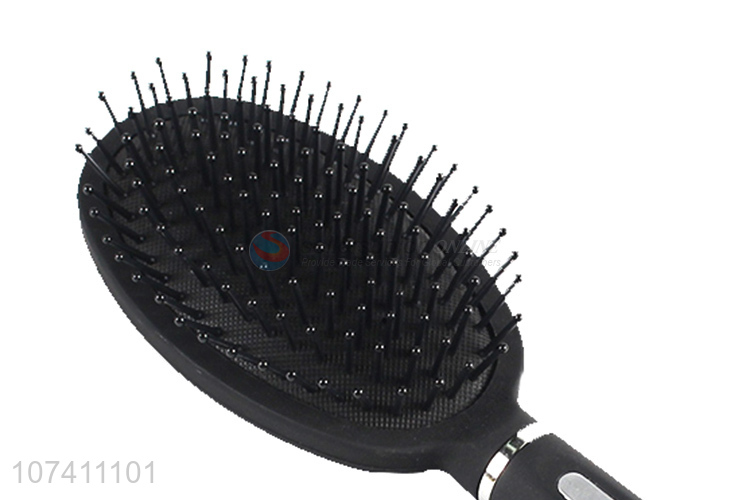 Best selling black silver air cushion comb paddle hair brush