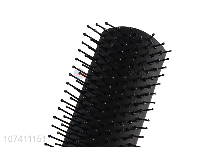 Factory price black silver household plastic comb pp needle hair brush