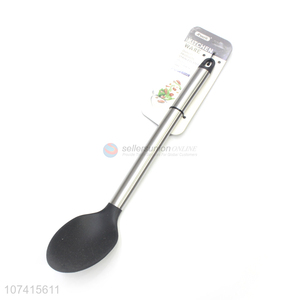 Competitive Price Stainless Steel Handle Silicone Tongue Spoon