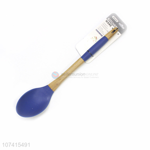 Wholesale Good Quality Kitchenware Silicone Tongue Spoon