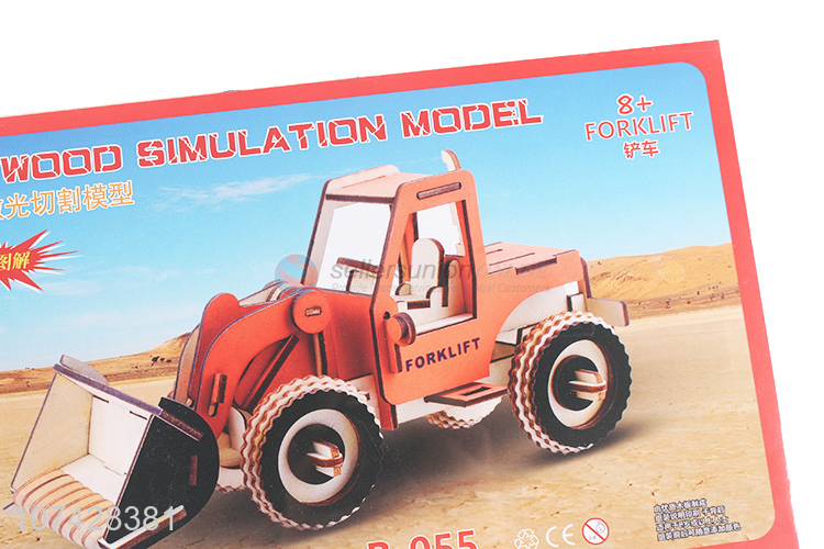 Good Sale 3D Simulation Forklift Model Puzzle Toy