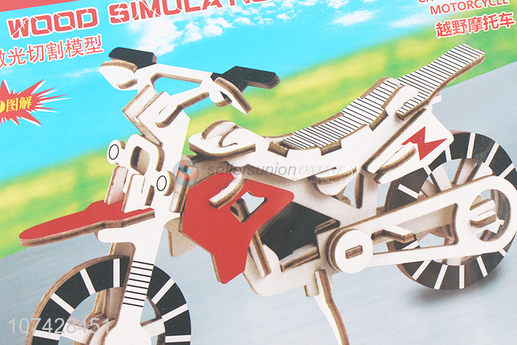 High Quality Simulation Motorcycle Model Puzzle Toy