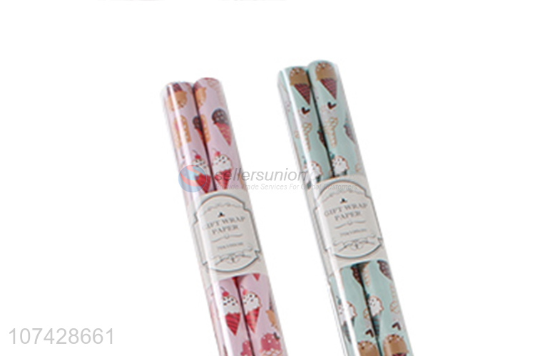 Wholesale Ice Cream Pattern Wrapping Paper Set