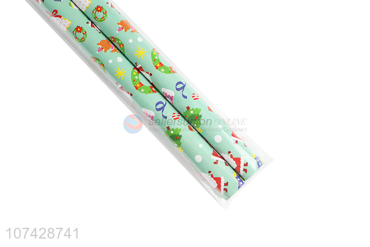 Good Price 2 Pieces Colorful Wrapping Paper Roll Set