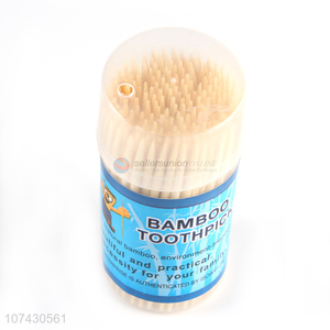 Good Quality Family Use 165Pcs Disposable Natural Bamboo Toothpicks