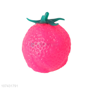 Hot selling Tricky Vent Strawberry Water Ball Squeeze Toy