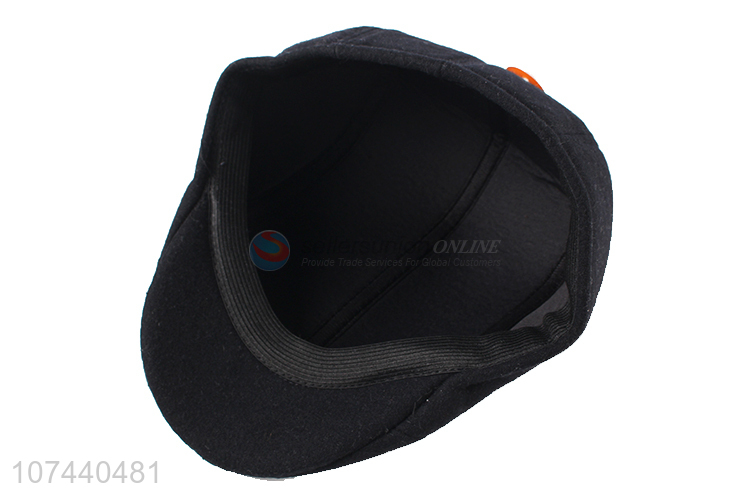 Promotional cheap unisex winter hats peaked cap for adults