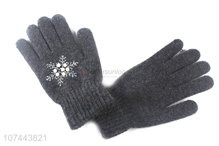 Custom Soft Woollen Gloves Comfortable Warm Gloves