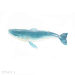 Wholesale cheap plastic blue whale model toy cartoon animal toys