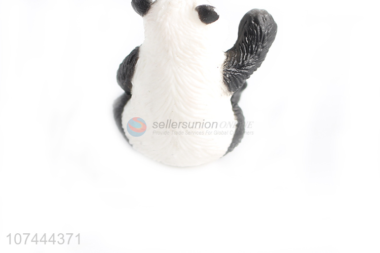 Reasonable price plastic panda model toy cartoon animal toys